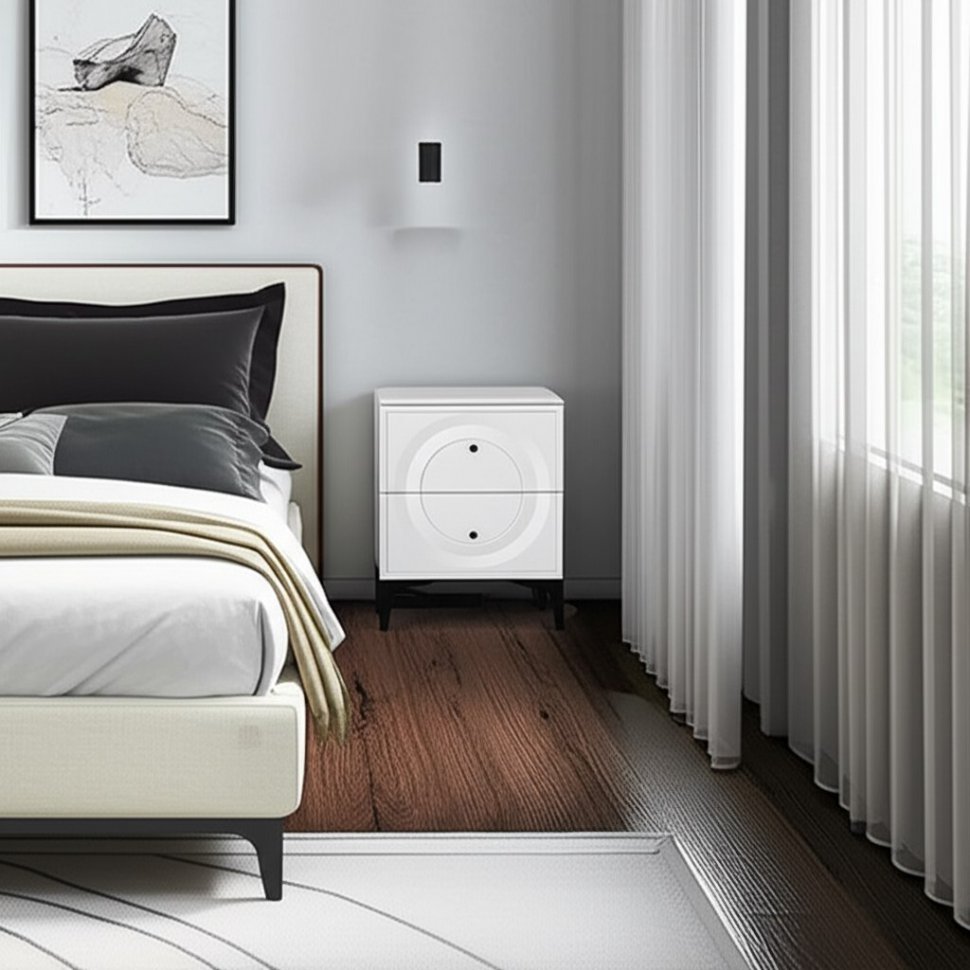 Валенсия тумба прикроватная 13.291 Белый