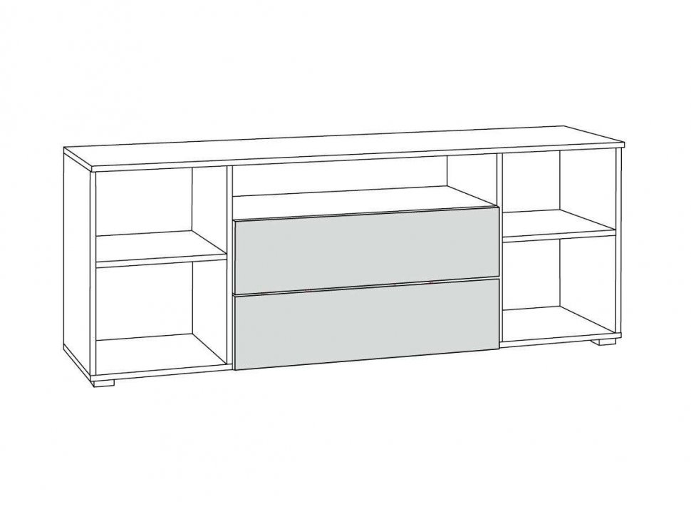 Остин Тумба под ТВ 16.47 белый/дуб золотой