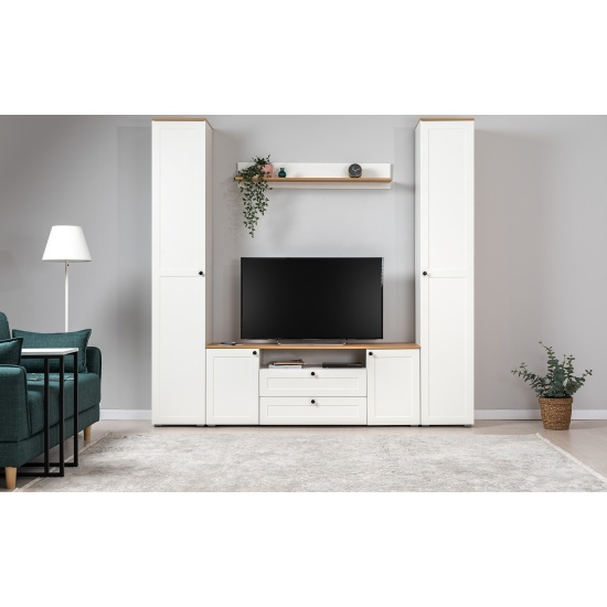 Остин Тумба под ТВ 16.47 белый/дуб золотой