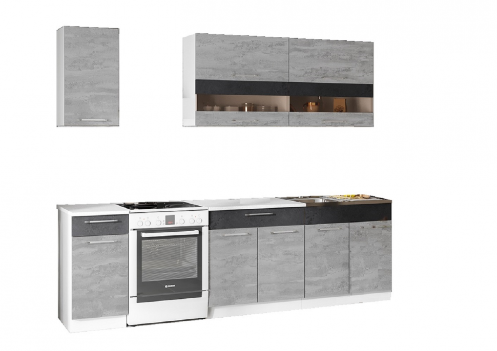 Кухня Маша 2,0 м, камень