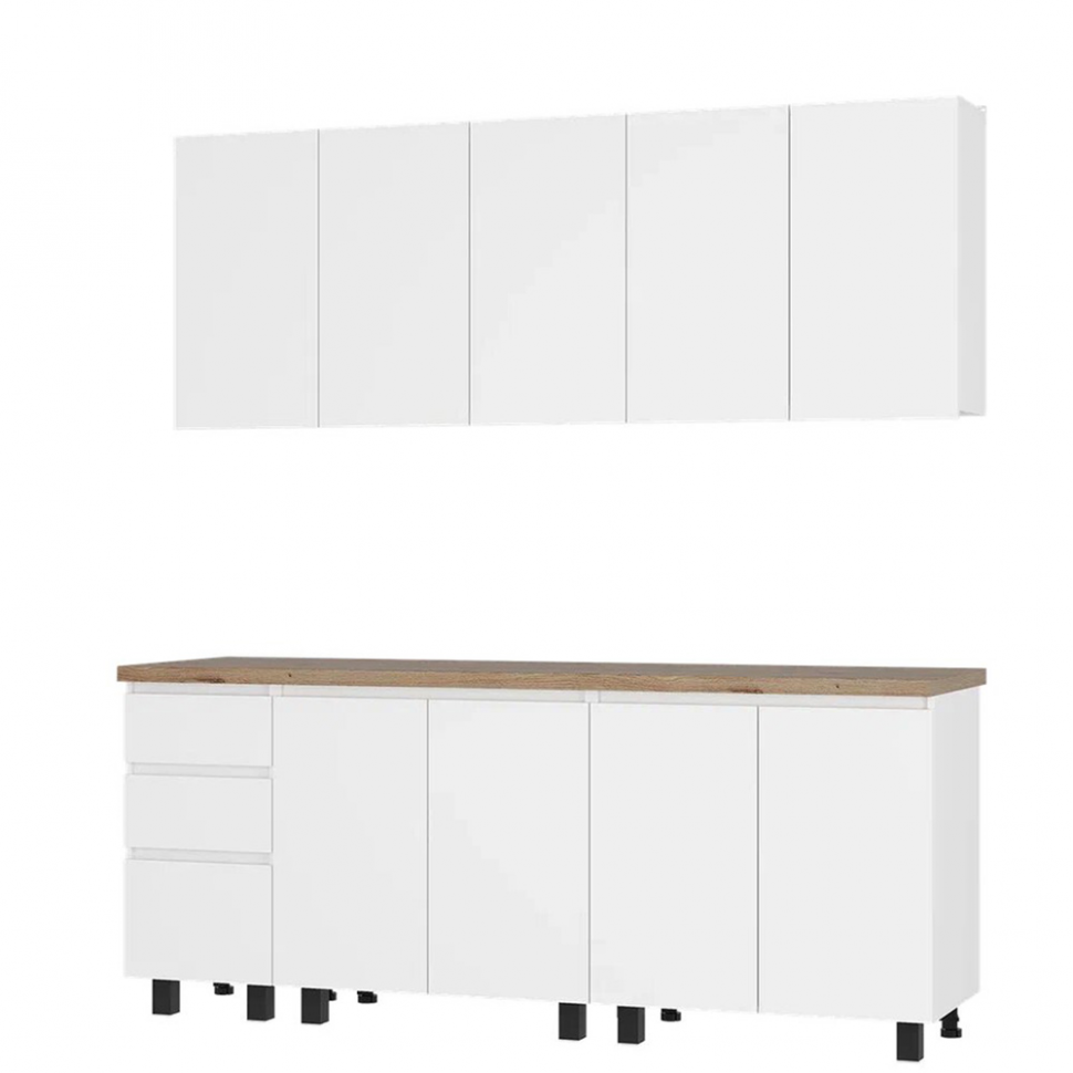 Кухня Честер 2 м, Белый