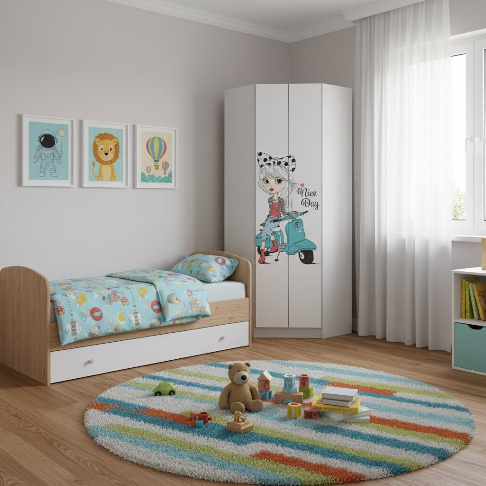 Шкаф угловой FASHION 1, Белый