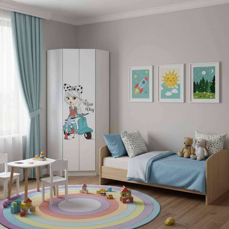 Шкаф угловой FASHION 1, Белый