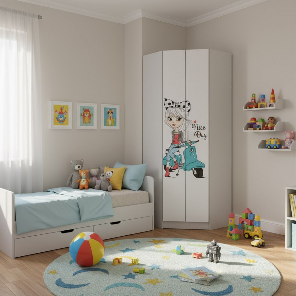 Шкаф угловой FASHION 1, Белый