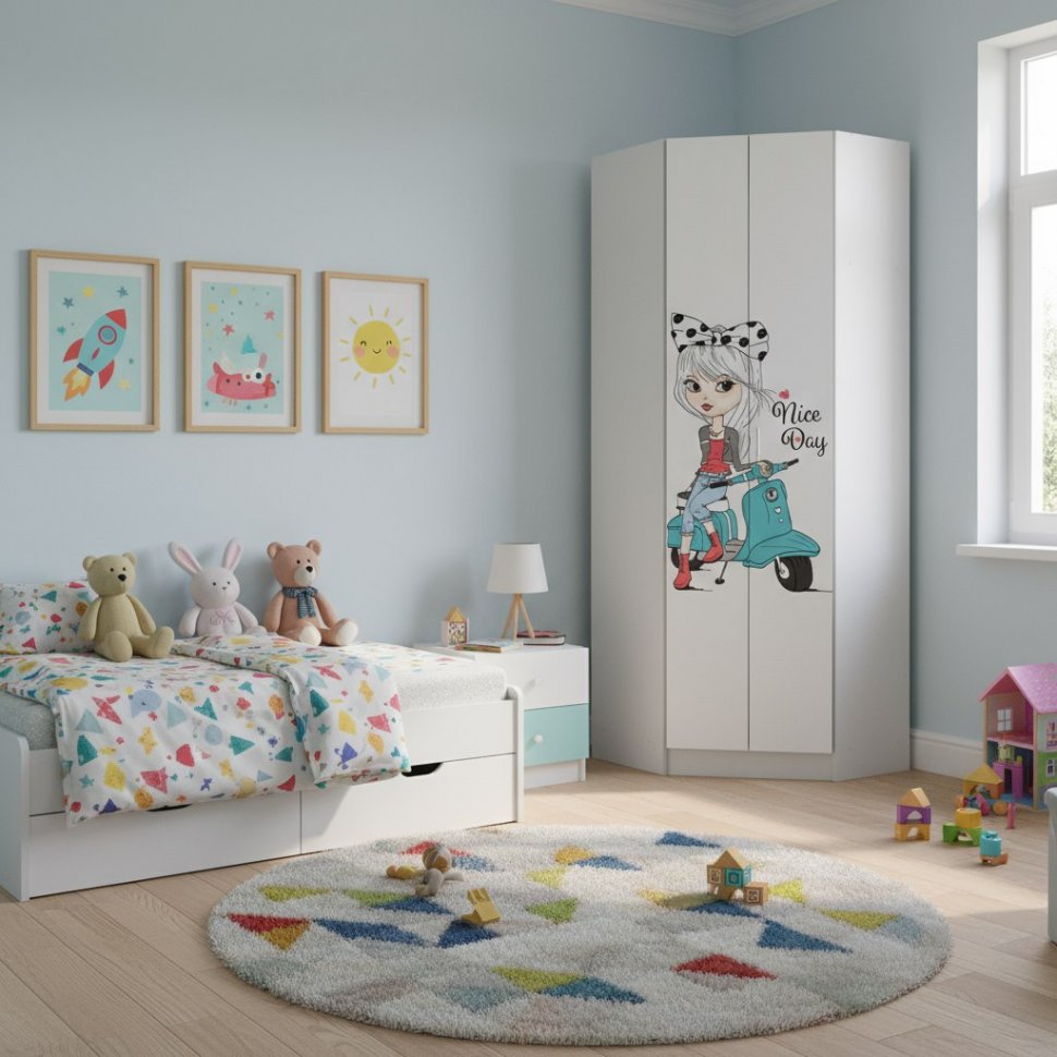 Шкаф угловой FASHION 1, Белый