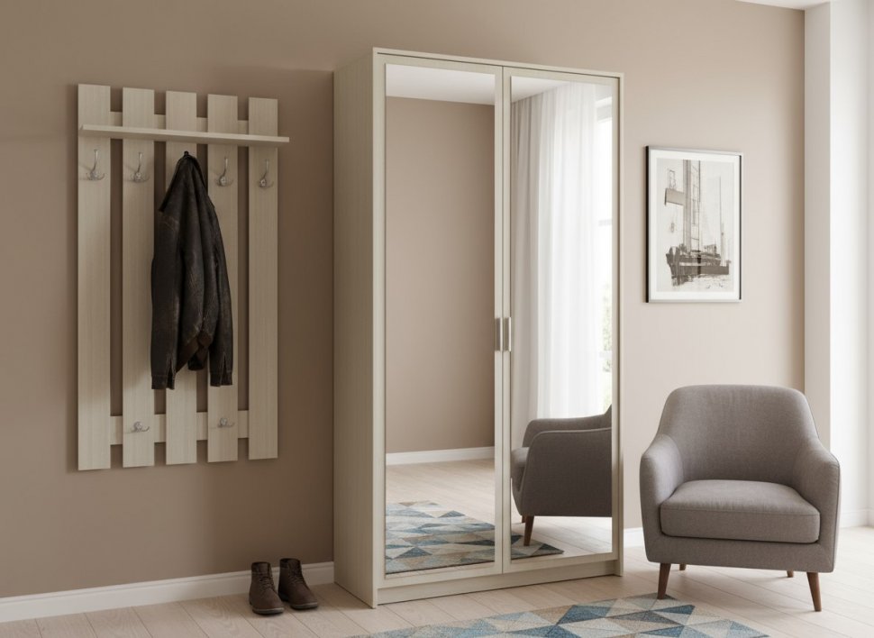 Ивушка 9 Вешалка Ясень Шимо Светлый