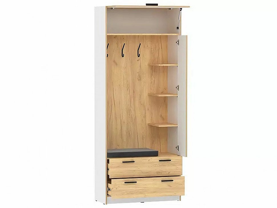 Прихожая Оттавия 1 Белый/Дуб золотой