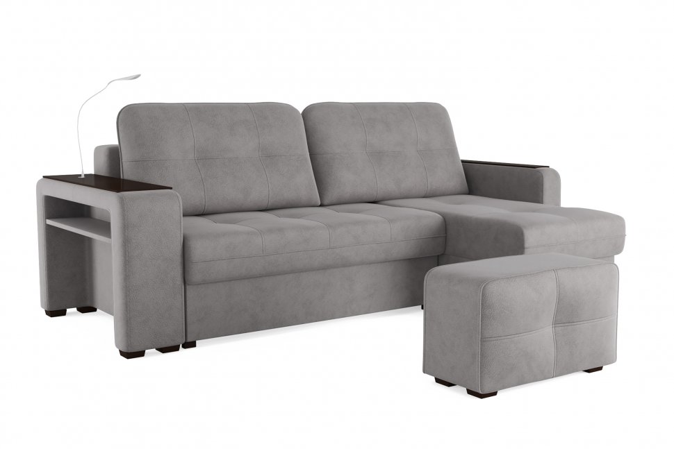 Диван угловой Smart 4 Б4-2Т-1Пф-Б3 Велюр Кашемир 890