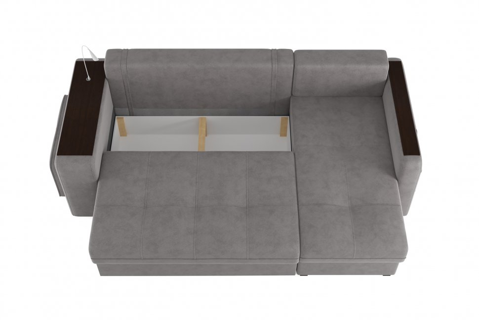 Диван угловой Smart 4 Б4-2Т-1Пф-Б3 Велюр Кашемир 890