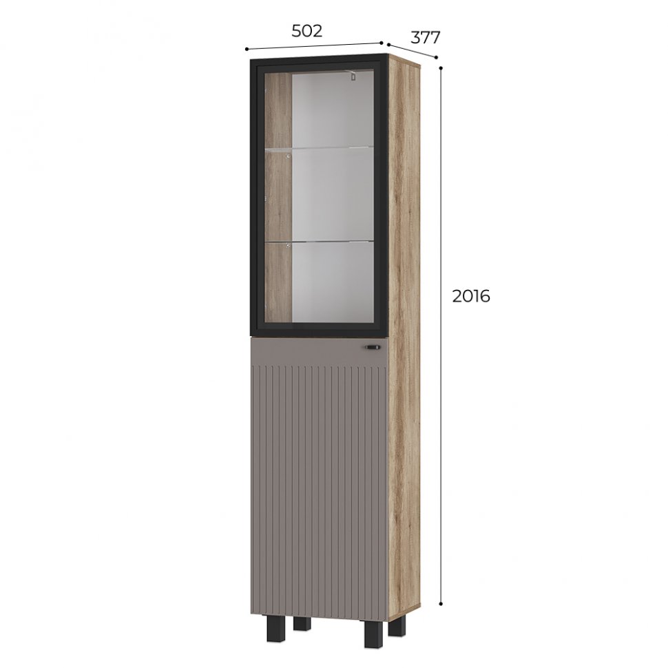 Гостиная Олива (Муссон софт / Дуб каньон) Комплект 1
