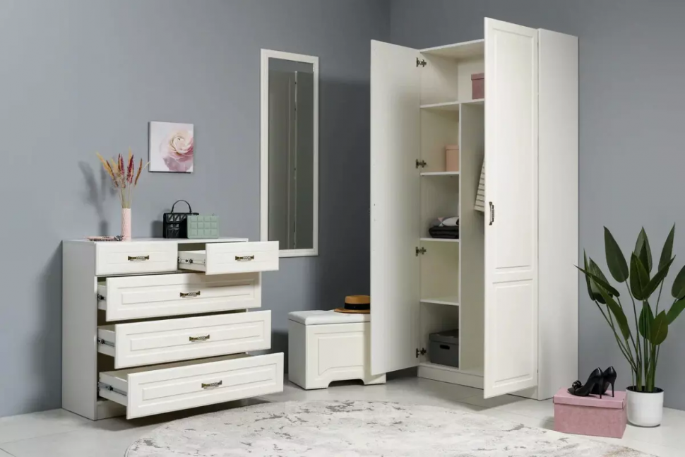 Ливерпуль Комод 10.103.01 Белый/Ясень ваниль