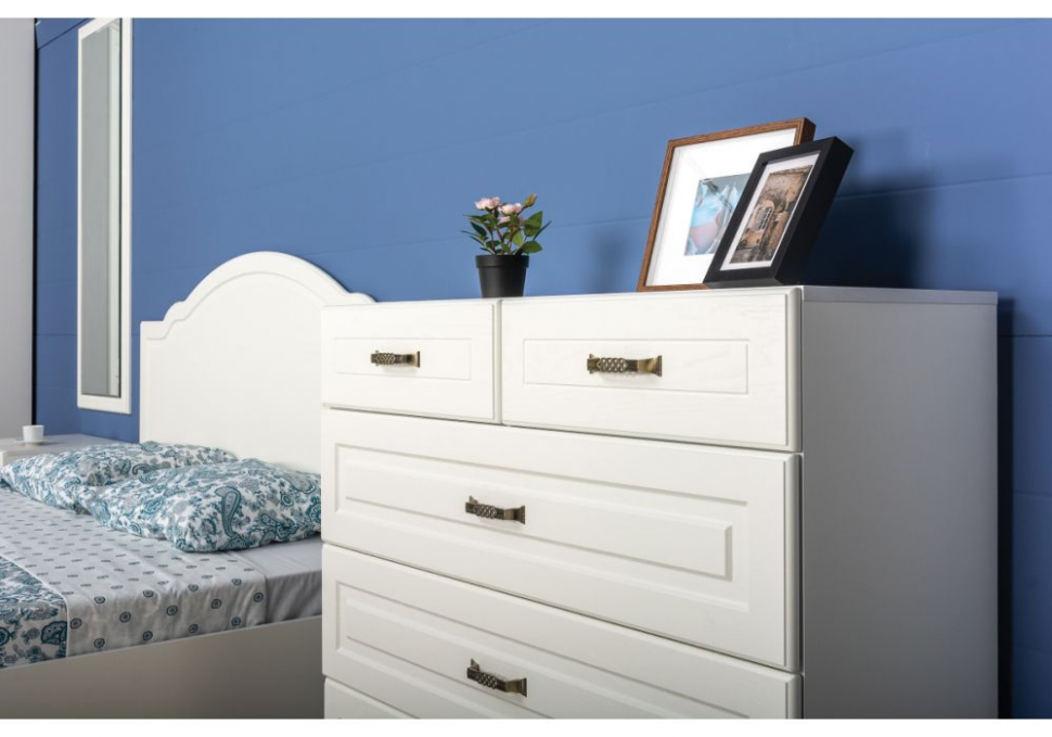 Ливерпуль Комод 10.103.01 Белый/Ясень ваниль