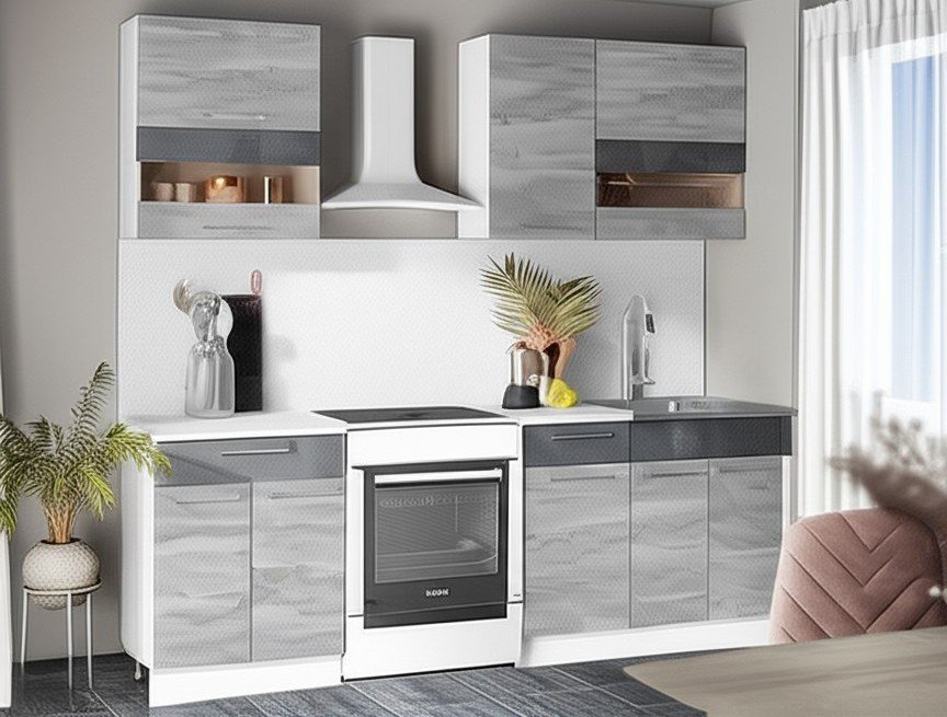 Кухня Маша 1,6 м, камень