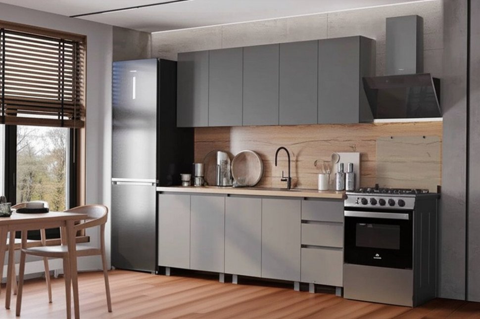 Кухня Честер 2 м, Графит