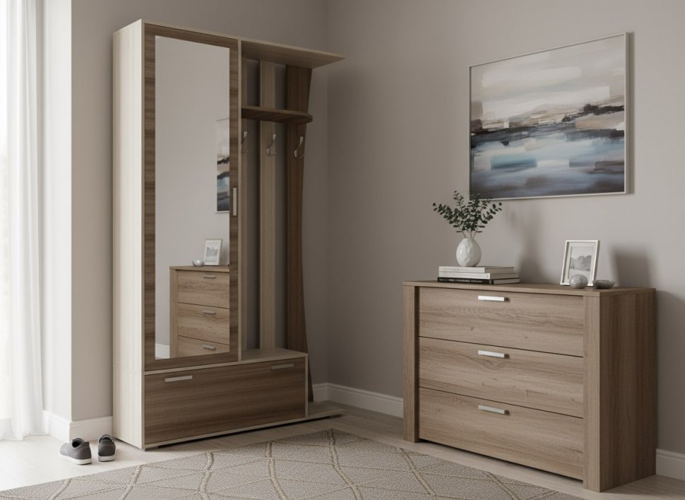 Ивушка 20 Прихожая Ясень Шимо Темный / Светлый