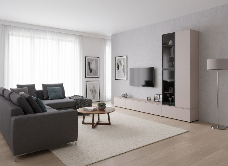 Гостиная Роквуд 1 Эмили Блаш / Крем