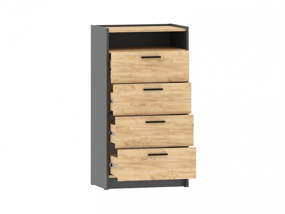 Спальня Оттавия 2 Антрацит/Дуб золотой