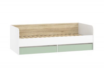 НМ 041.38 кровать Банни белый/дуб сонома/макарун