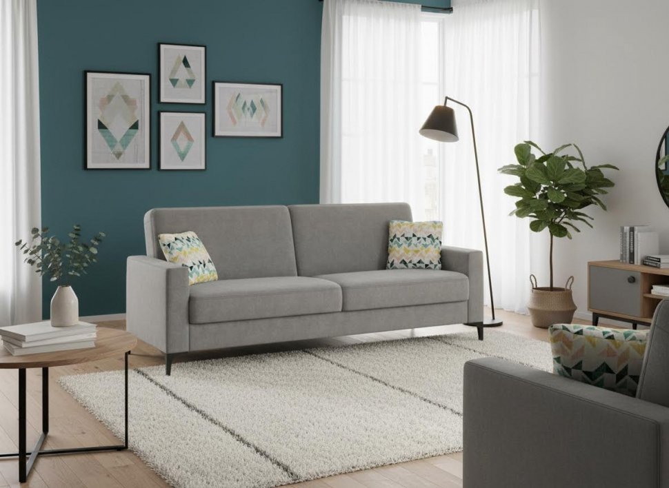 Диван-кровать Алекс 3Т модель 047 Геометрия 69/Вивальди 7