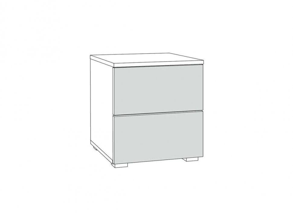 Остин Тумба прикроватная 16.152 белый/дуб золотой