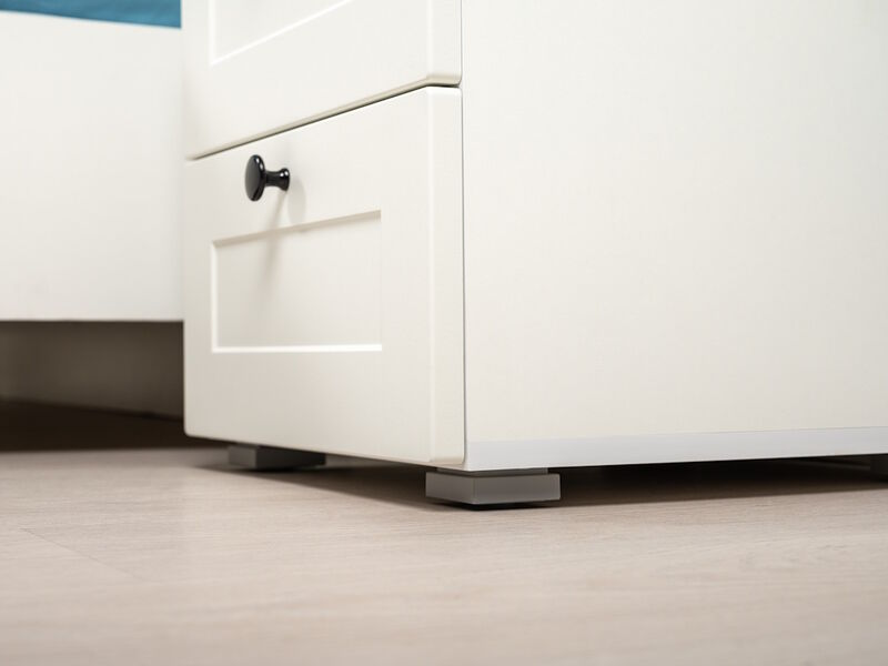 Остин Тумба прикроватная 16.152 белый/дуб золотой