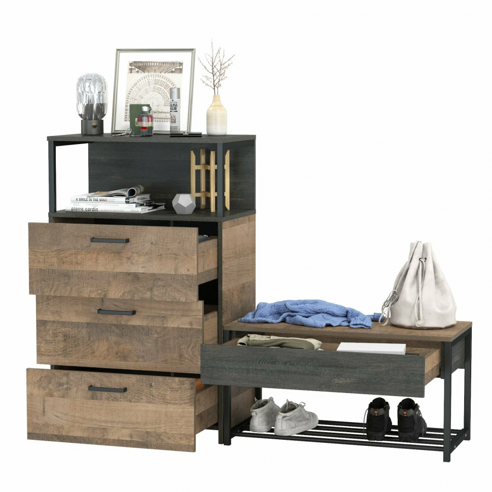 Трувор комод с ящиками 13.307.02 Дуб Гранж Песочный/Интра