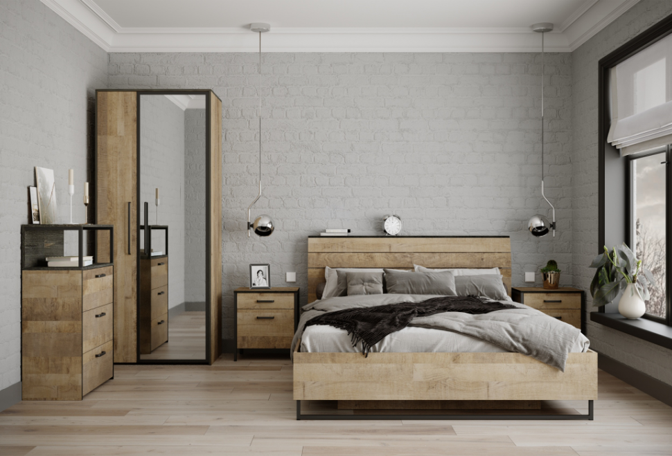 Трувор комод с ящиками 13.307.02 Дуб Гранж Песочный/Интра