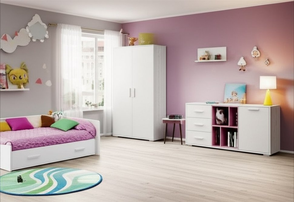 Тумба с дверцей и ящиками Лило (MLK)