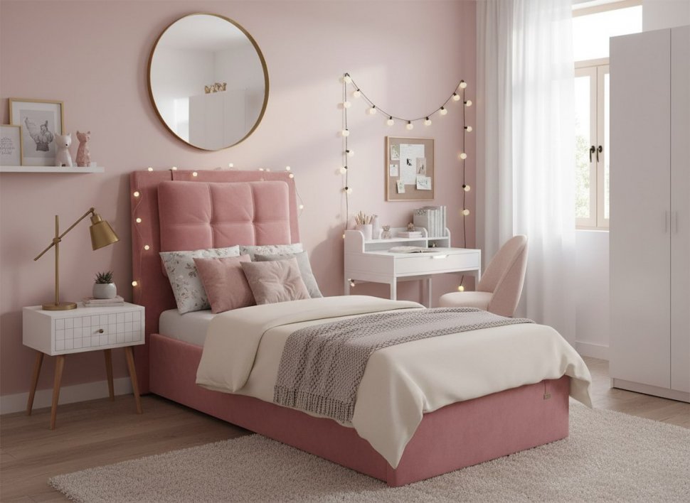 Кровать Ester 900 модель 311 Ультра коралл