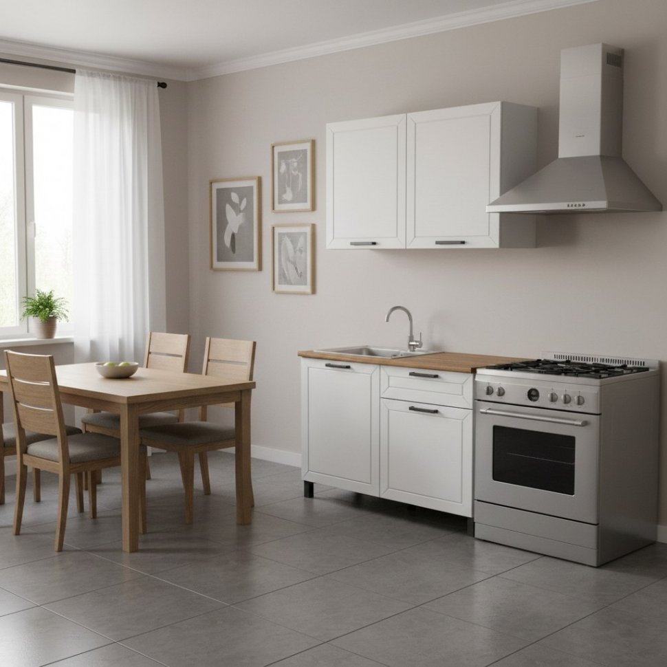 Кухня Мадрид 1200 белый