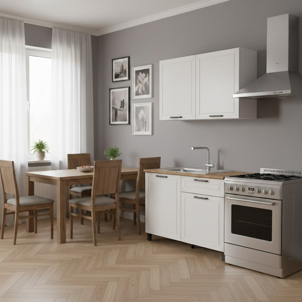 Кухня Мадрид 1200 белый