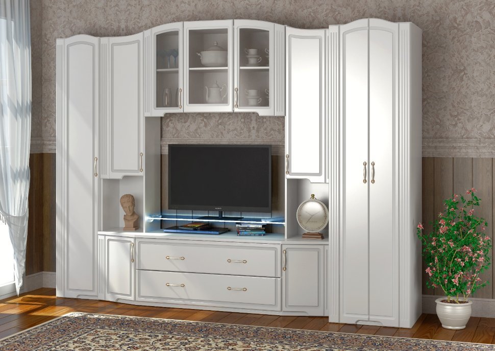 Гостиная «Виктория» Ижмебель Вариант 1