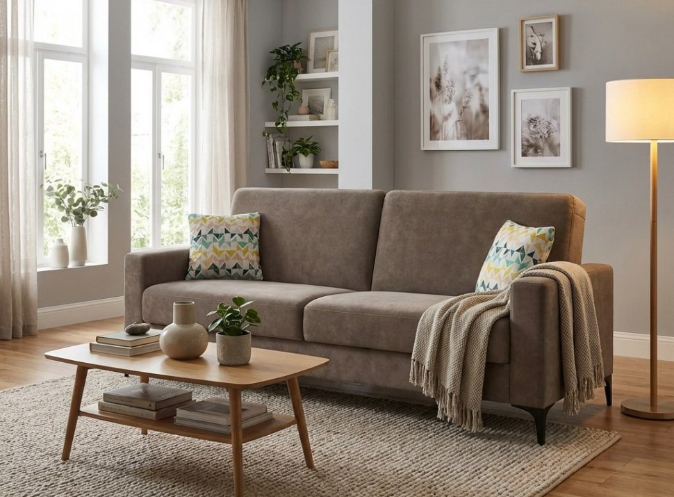 Диван-кровать Алекс 3Т модель 047 Геометрия 69/Вивальди 5