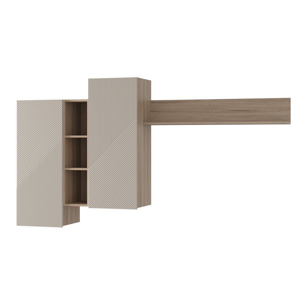 Гостиная Эмилия Комплект (БТС) Дуб смоки / Айриш 2