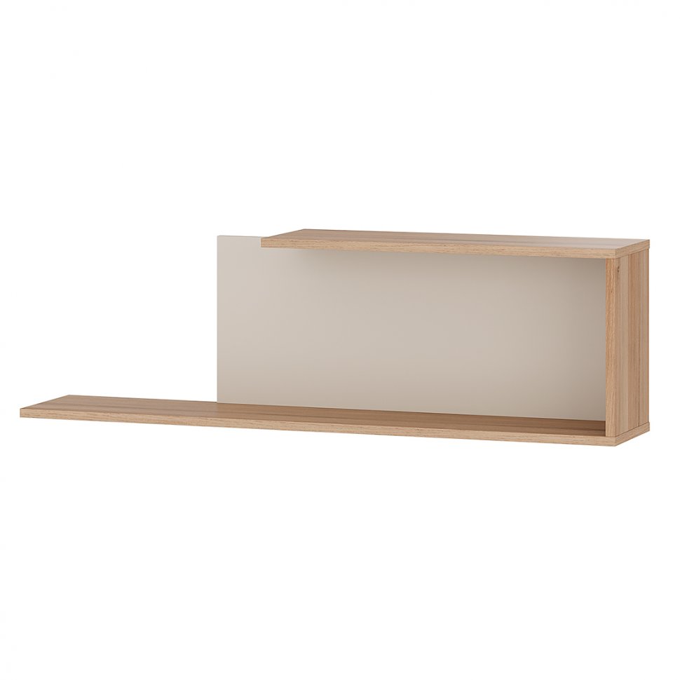 Полка навесная Кельн (БТС) АН-02 Дуб Смоки / Кашемир