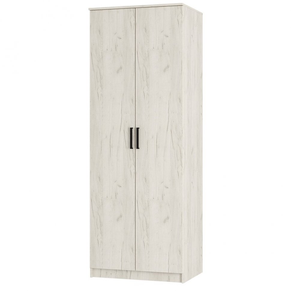 Шкаф 2-х створчатый Фиеста, Дуб крафт белый