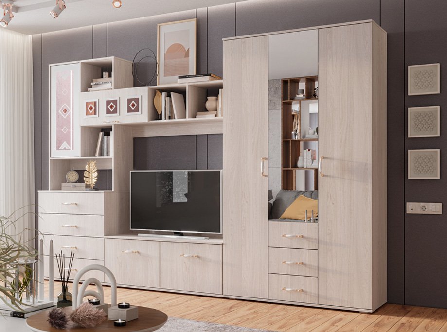 Центральная секция Белла (БТС) Ясень белый