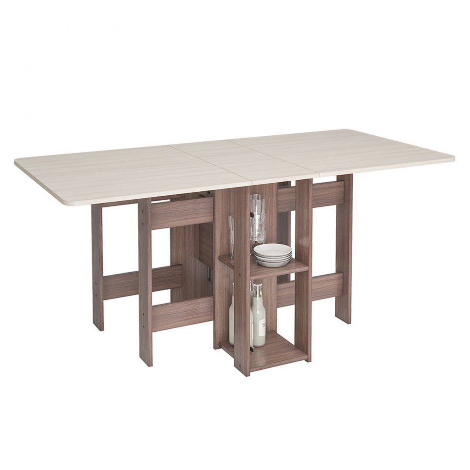 Стол-книжка с баром СТК-002 Ясень Шимо темный / Ясень Шимо светлый