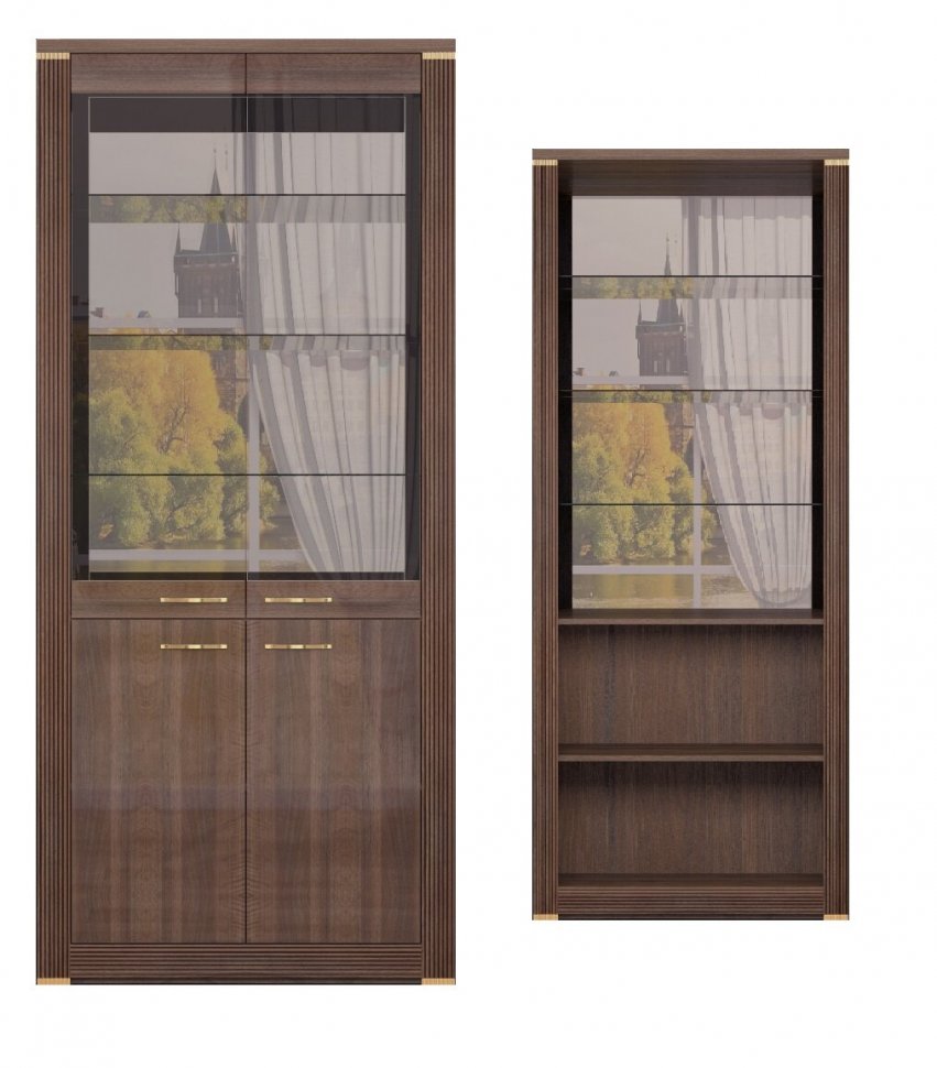 Шкаф для посуды 2-х дверный 16 Париж Ижмебель