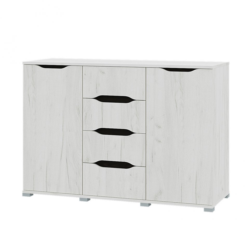 Комод-тумба 1200 Вега (Горизонт) Крафт белый