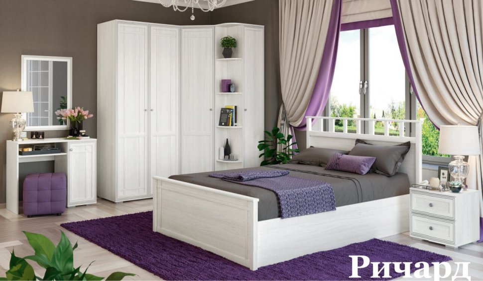 Шкаф торцевой РШ-27 Ричард DOMANI (Ясень анкор светлый)