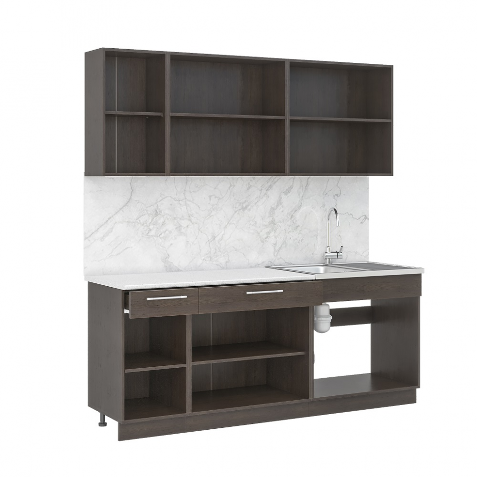 Кухня Маша 2,0 м, дуб крафт белый