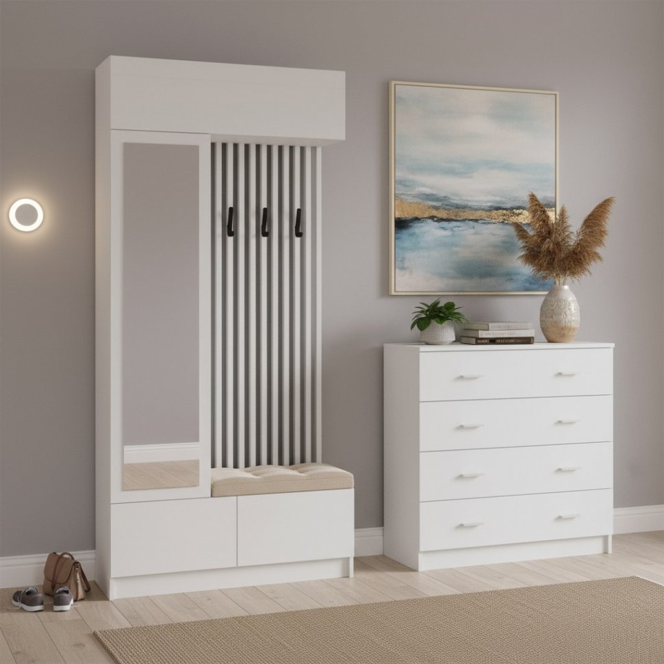 Мини-прихожая Руэлла, Белый