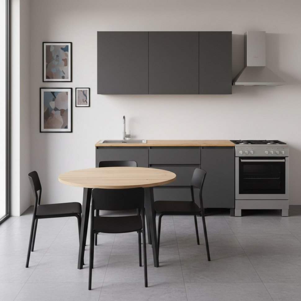 Кухня София 1600 диамант серый