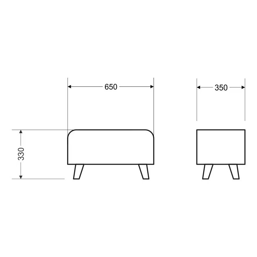 Банкетка Клементина (Комфорт-S) Синий
