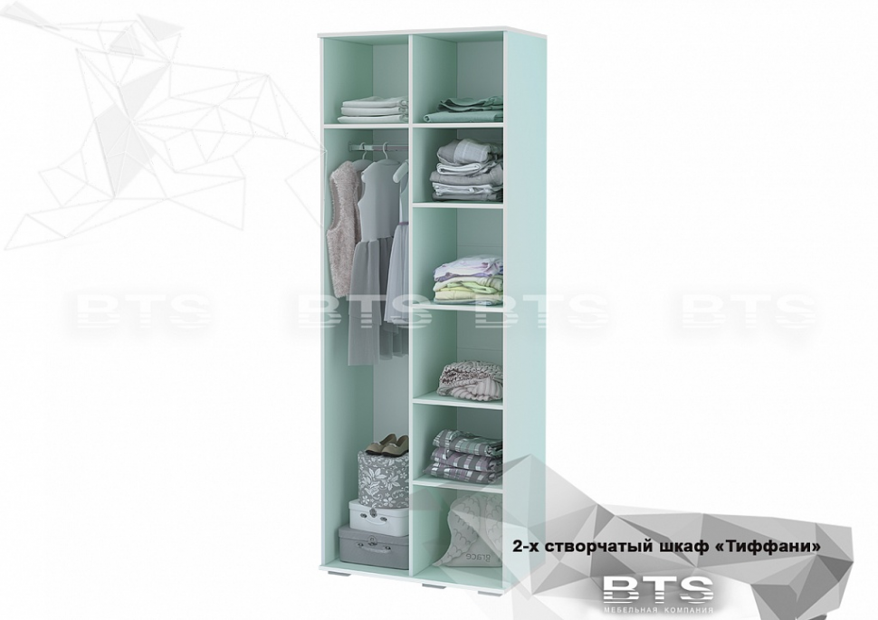 Шкаф двухстворчатый Тифани ШК-09 БТС