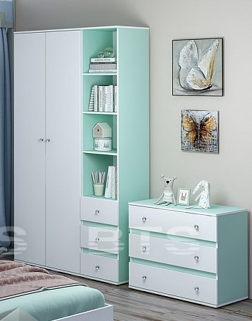 Шкаф двухстворчатый Тифани ШК-09 БТС