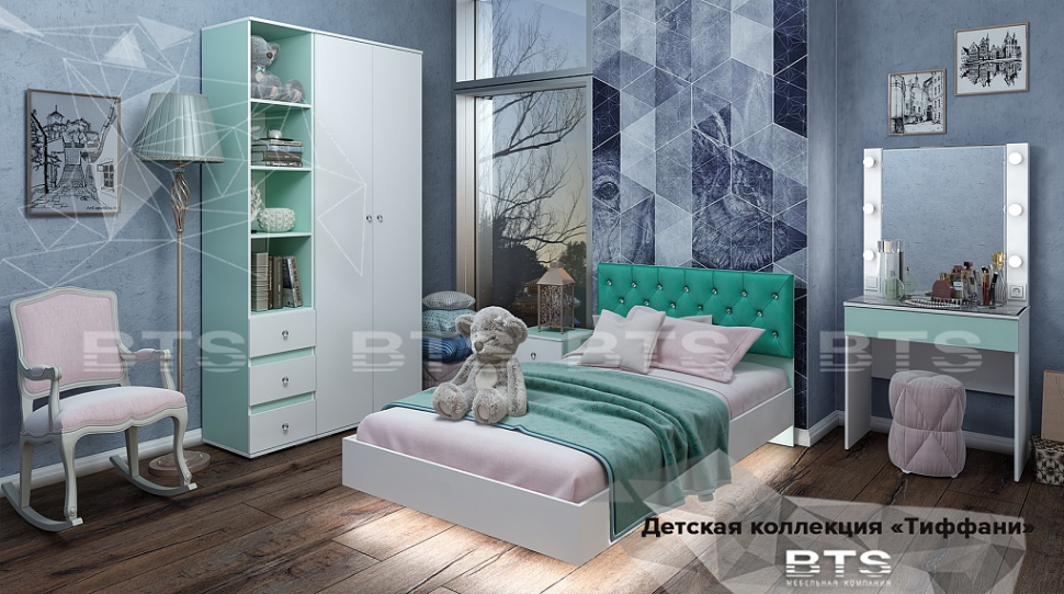 Шкаф двухстворчатый Тифани ШК-09 БТС