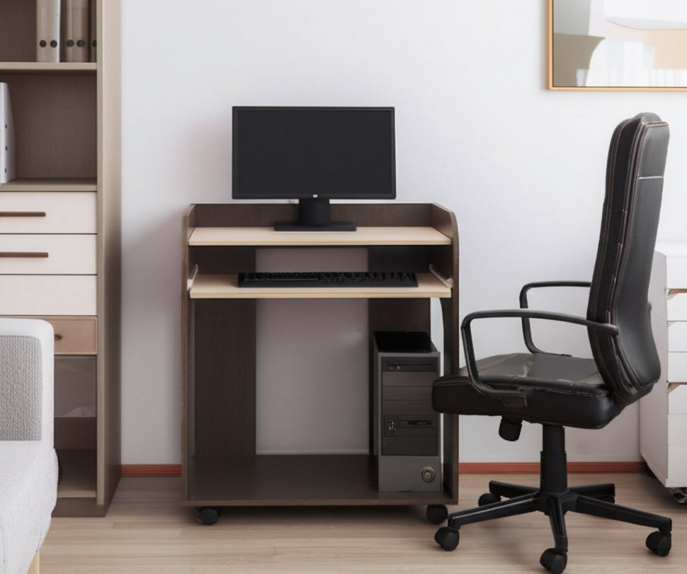 Стол компьютерный Грета-10 ТЭКС (Венге)