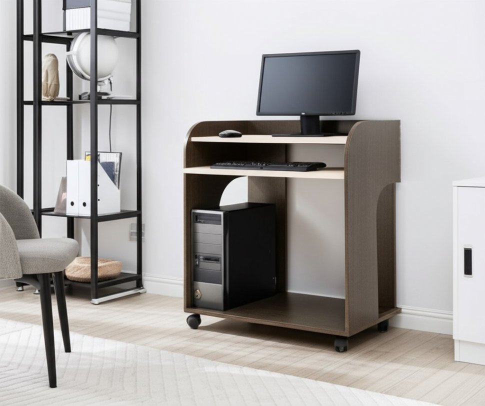 Стол компьютерный Грета-10 ТЭКС (Венге)